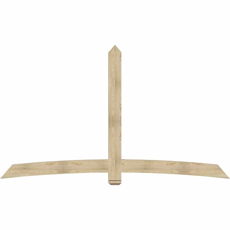 Ekena Millwork Bellingham Rough Sawn Timber Gable Bracket, Douglas Fir, 108"W x 63"H x 4"D x 6"F, 14/12 Pitch GBW108X63X0406BEL00RDF